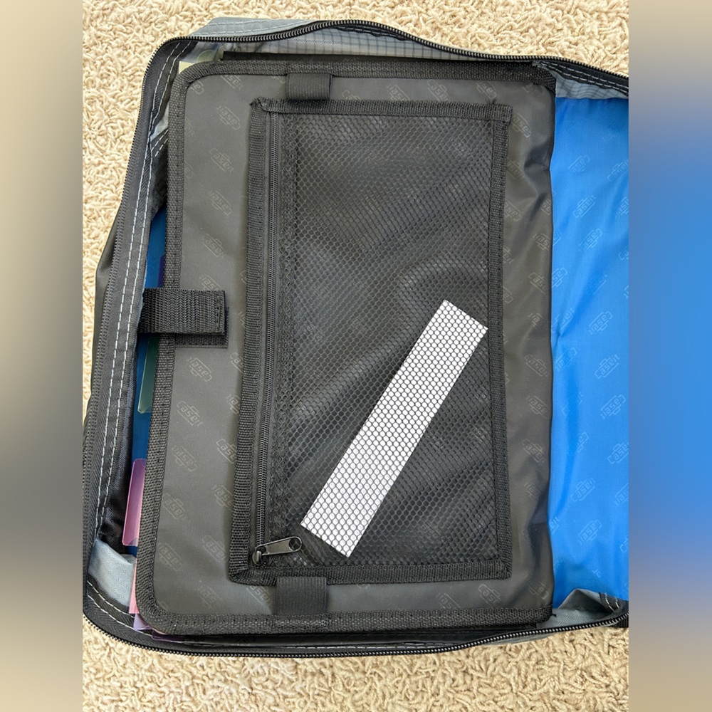NWOT Case-It Blue Zipper Binder - Picture 11 of 14